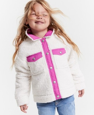NWT M(10-12) Epic Threads Girls Faux-Sherpa Trucker Jacket