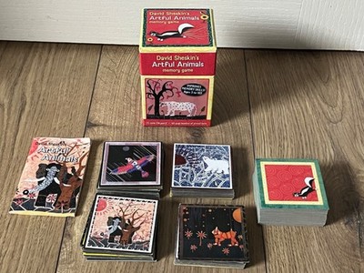 David Sheskins kunstvolle Tiere Memo passende Paare Memory-Spiel - vollständig - sehr guter Zustand