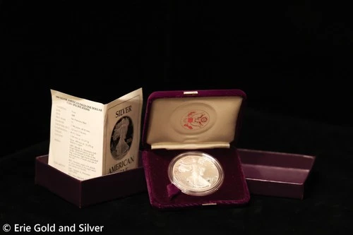 1989 Proof American Silver Eagle – 1 oz Silver Coin in OGP