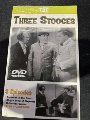 Three Stooges DVD 3 TV Episodes Plus 3 Cartoons Factory Sealed 