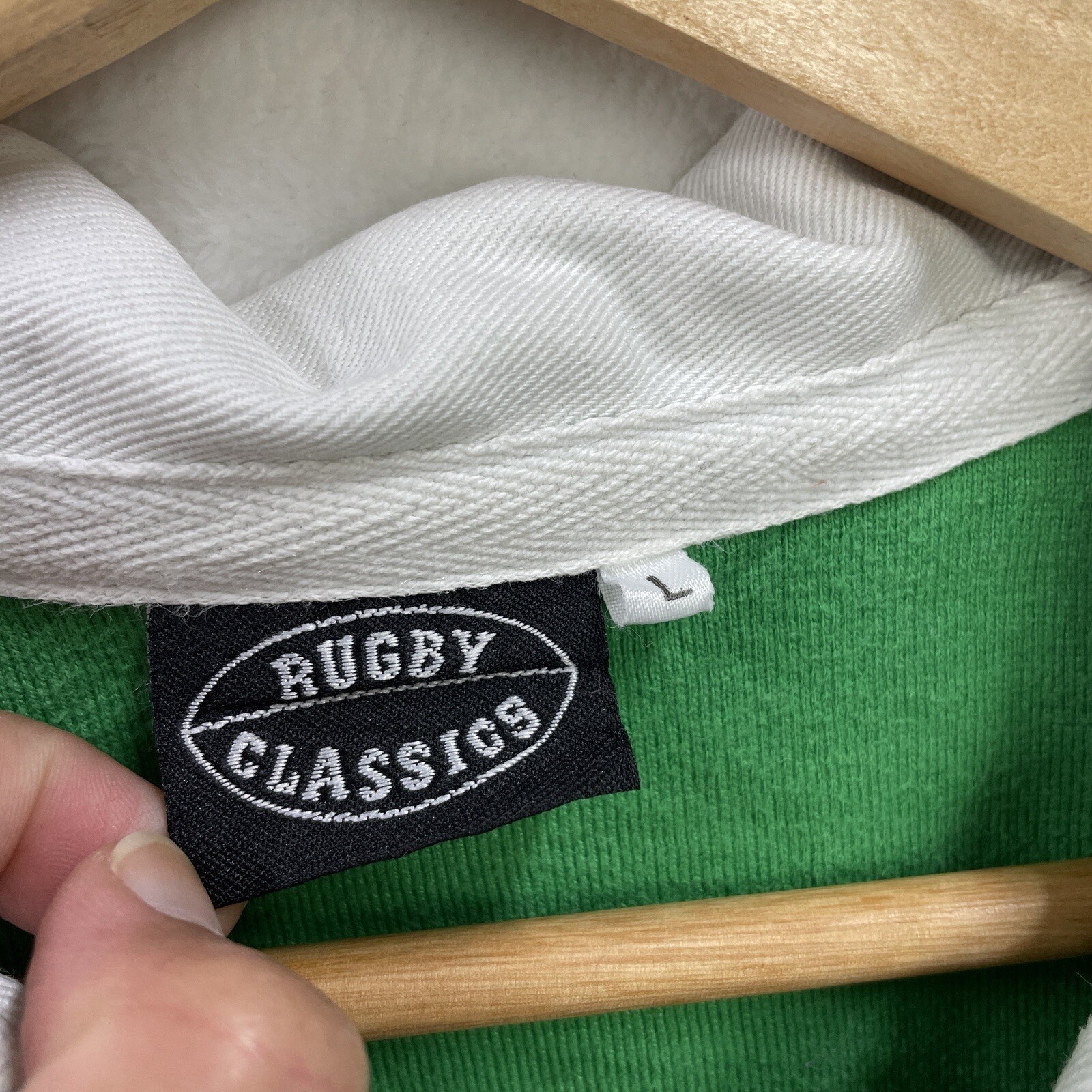 Vintage Rugby Classics Ireland #10 Rugby Polo Shirt Jersey Medium image 4