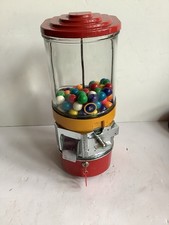 Vintage Victor Vendorama 5 Cent Bubble Gum Gumball Machine Early Glass Globe