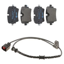 Hella Rear Low-Met Disc Brake Pad w/Sensor Kit For Jaguar F-Type 2014-2021