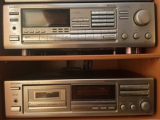 Onkyo Receiver TX 9031 RDS zusammen mit Cassetten Deck TA 2820