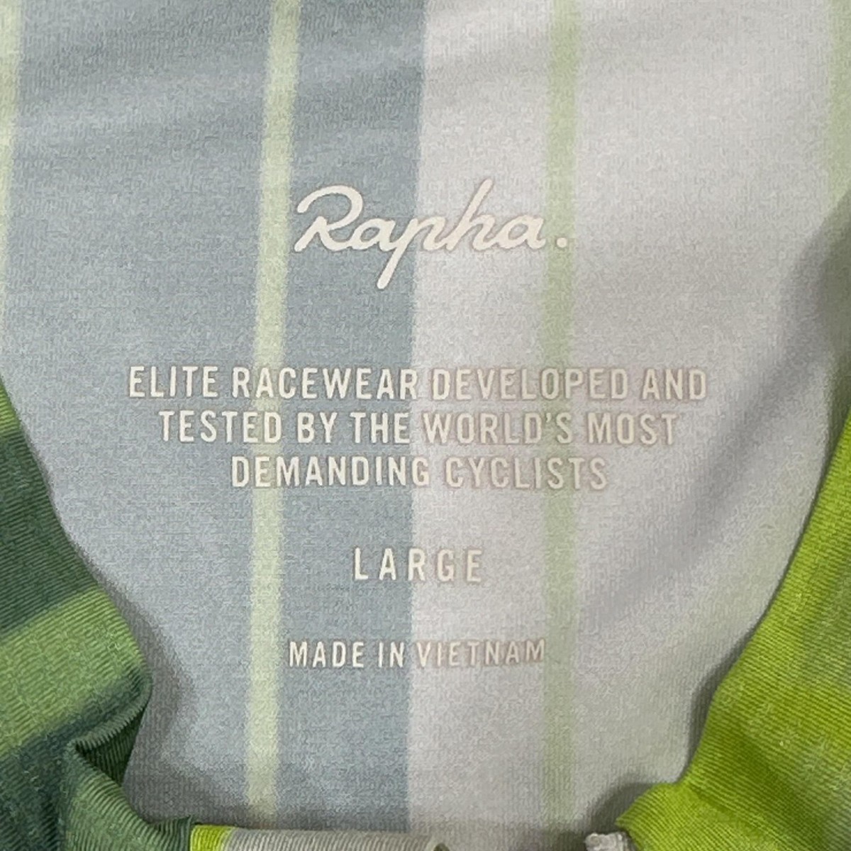 Rapha Tunnel Vision Pro Team Jersey Mens Large Green Yellow