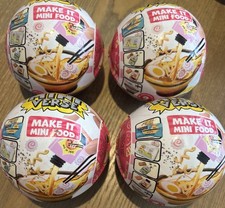 MGA  s Miniverse Make It Mini Food Diner Series 2 Lot of 4 Sealed Balls       