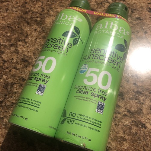 alba sensitive sunscreen spray