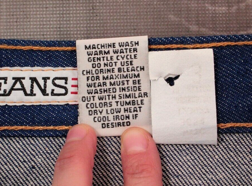 Vintage Damenjeans 80er 90er Nos Zena Gr. 26" 1980er 1990er Jahre dunkel gewaschen hochtailliert - Bild 13 von 13