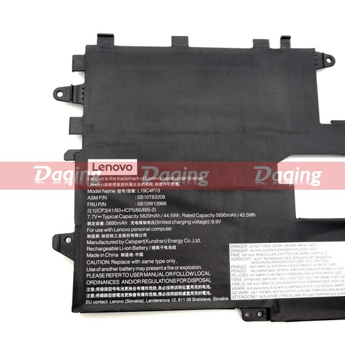 New Original L19M4P73 5B10W13966 Battery for Lenovo ThinkPad X1 Titanium Gen 1 - Picture 2 of 3