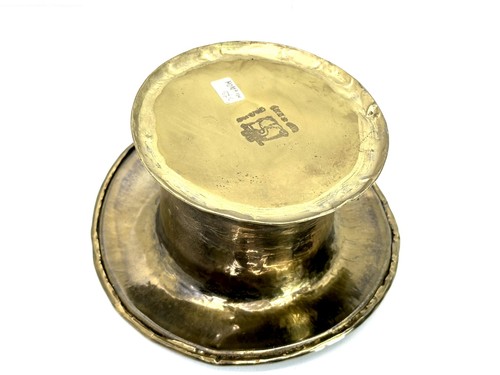 Vintage antik Messing Champagnerkühler Weinkühler Hut Top Hat Art Deco #8352 - Bild 4 von 12