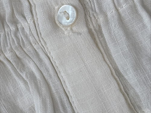 ZARA Kids Teen Blouse Long Sleeve Button Front Ivory Size 13-14 - Picture 5 of 18