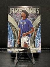 2022-23 Prizm Draft Picks Shaedon Sharpe FIREWORKS Circles Trail Blazers FW-SS