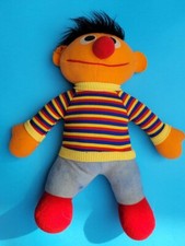 Ernie Sesame Street 1984 Plush Doll Vintage Playskool 11" tall