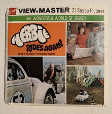 View-Master Disney HERBIE RIDES AGAIN - B578 - 3 Reel Set Booklet - 1974