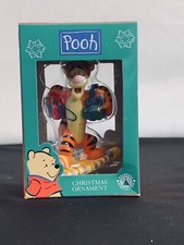 Disney Tigger On A SnowShoe Holding Presents Christmas Ornament