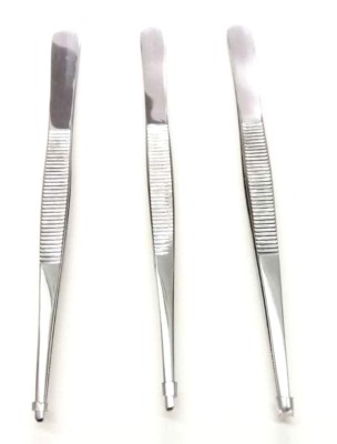 Daumenverband Pinzette Wellenschliff Chirurgisch Dental Instrument Pinzette 5'' 3er Set