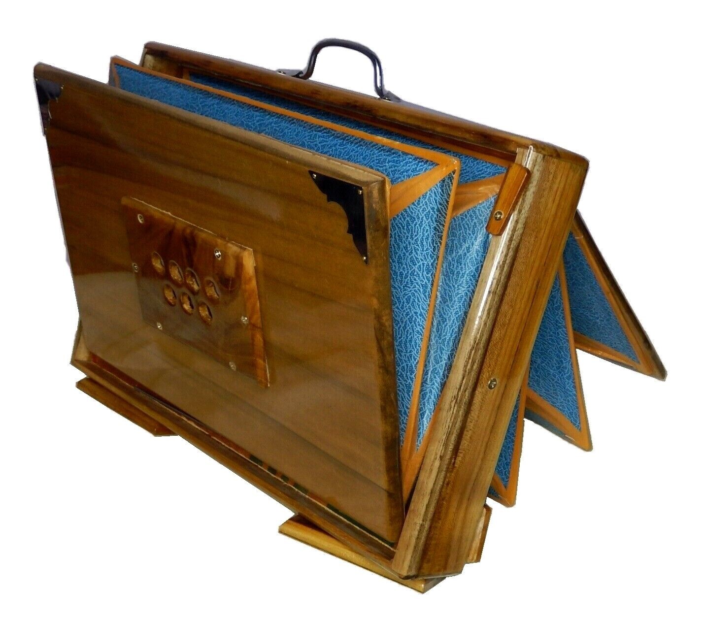 SHRUTI BOX SURPETI TEAK WOOD 440Hz 13 NOTES SIZE 15" X 10" X 3" BHAJAN