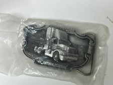 Belt Buckle International Classics Trucking 8300 Truck 1988 Vintage Brass New