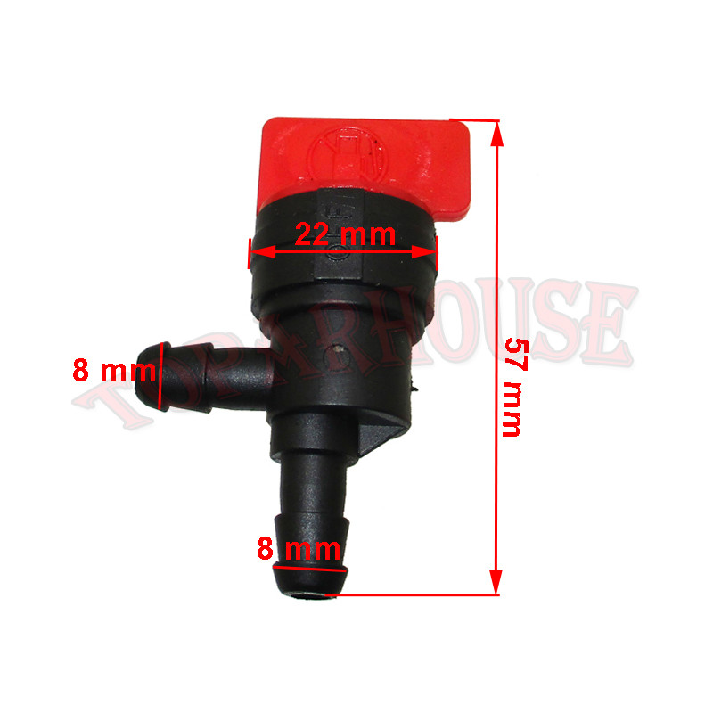 90 Degree 1/4" InLine Fuel Gas Shut Off /Cut Off Valve For Tecumseh 35857