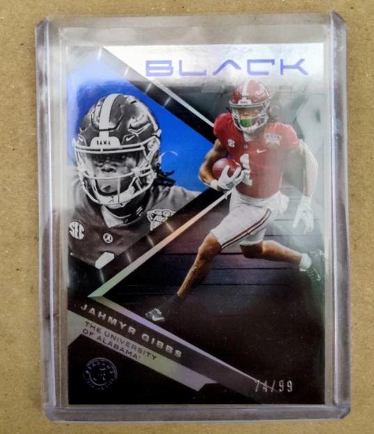 Jahmyr Gibbs Panini Chronicles Draft Picks Black #23 Blue