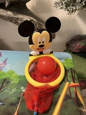 Disney Junior Mickey Mouse Baby Bath Toy Floating Balls BasketBall Hoop Suctions