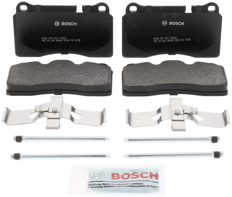 Pastilhas de freio dianteiras semi-metálicas Volkswagen Touareg Bosch QuietCast 2006-2017 - Imagem 3 de 4