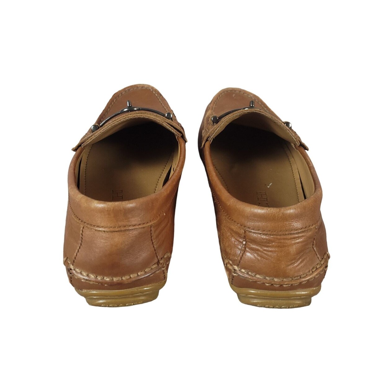 Coach Shoes Mens Sz 7.5 D Saddle Brown Mott Driving Loafers 
