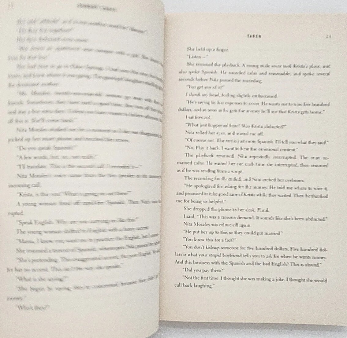 Taken By Robert Crais Uncorrected Proof 1st Edition 2012 Paperback Book