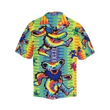 Hawaiian Button Shirt. Grateful Dead Bears