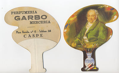CASPE. Jahr 1950 Pay Pay aus WERBEKARTON ''Selbstporträt''. Goya.