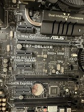 ASUS Z97-DELUXE MOTHERBOARD + Intel Xeon E3-1275V3 + heatsink and Fan
