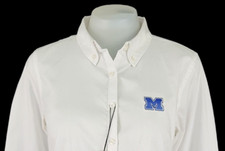 TOMMY HILFIGER Womans White L/S EVENING SHIRT Formal Large Logo - M - RRP £89