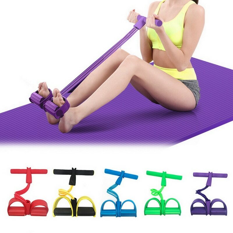  Resistance Bands Latex Pedal Exerciser