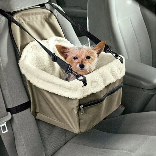 31x25x20cm Small Dog Beds Car Booster Seat Pet Carrier Car Leash Bag