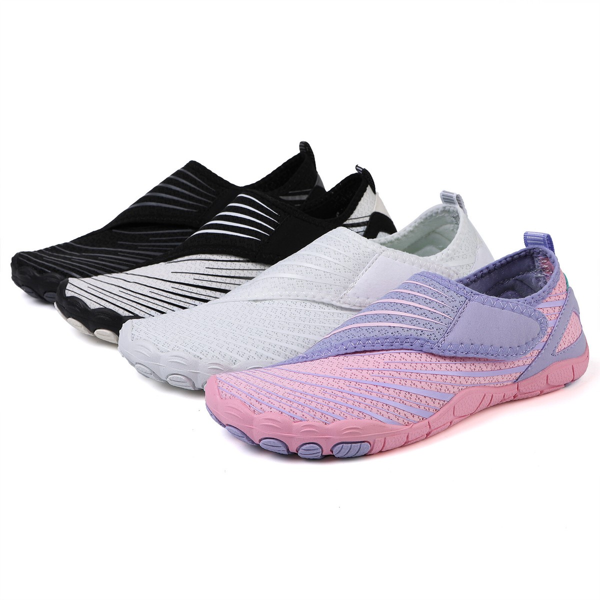 Finny Slipfree Swim Shoes Finny Rainbow Mermaid Foil Print Kids