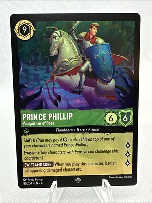 Prince Phillip Vanquisher Of Foes 87/204 Disney Lorcana Ursula s Return 