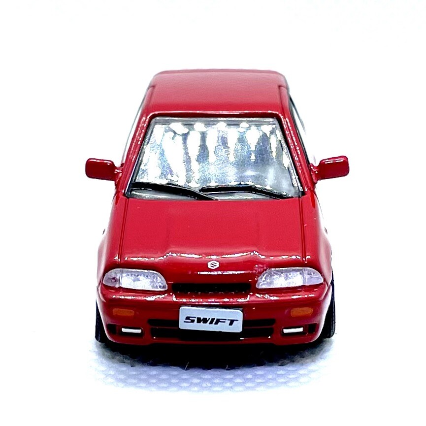 BM Creations 1:64 1989 Suzuki Swift GTi RHD Diecast Model RED
