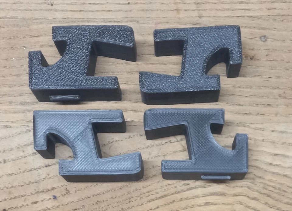 4 hinges (2 sets!) for Dual Turntable Dust Cover United Audio 1209, 1210, 1211.. - Image 4 of 4