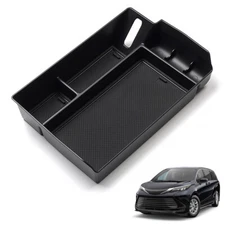 For 2021-2025 Toyota Sienna Center Console Armrest Storage Box Tray Accessories