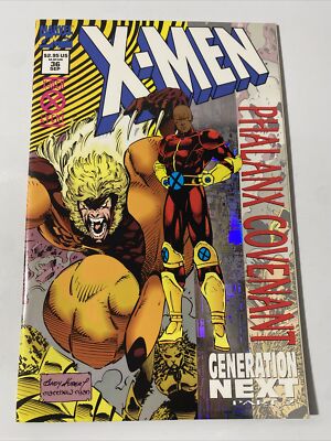 X-men #36 Marvel Comics 1994 Foil Sabertooth 1st App Synch Phalanx Covenant