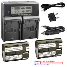 Kastar Battery LCD Dual Fast Charger for Canon BP-511 CB-5L EOS 40D EOS 50D