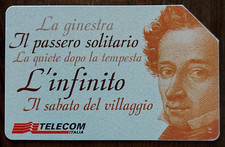 SCHEDA TELEFONICA TELECOM GIACOMO LEOPARDI BICENTENARIO 1998 REGIONE MARCHE