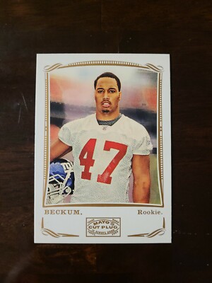 2009 Topps Mayo Cut Plug Travis Beckum RC #261 New York Giants Rookie