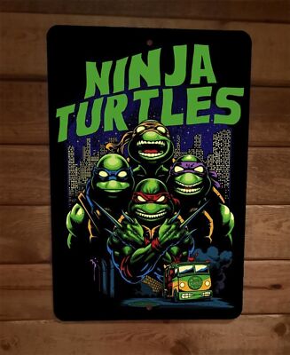 Ninja Turtles 8x12 Metal Wall Sign Mutant Poster TMNT