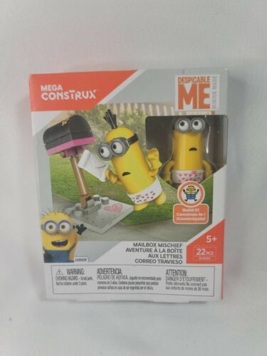 Mega Construx Despicable ME Mailbox Mischief Building Set DYD34 - NEW & Sealed  - Picture 1 of 2