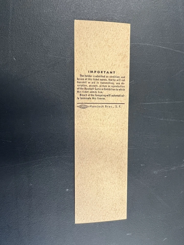 1968 Gigantes de San Francisco boleto completo candelabro gradas juego 68 Marichal L Foto 3 de 3