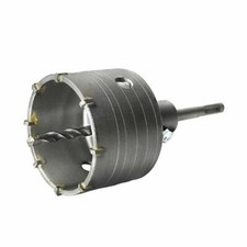 FRESA CAROTATRICE A TAZZA 100 MM PER MURO FRESE PIETRA CEMENTO CON ASTA SDS PLUS