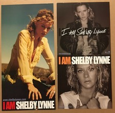 SHELBY LYNNE Rare 2000 DOUBLE SIDED PROMO POSTER FLAT for I am CD MINT USA 12x24
