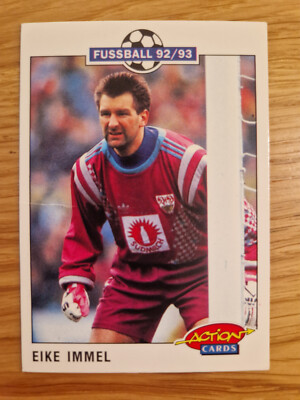 Panini RAN Fussball 92 / 93 Action Cards Nr. 212 Eike Immel VfB Stuttgart SELTEN