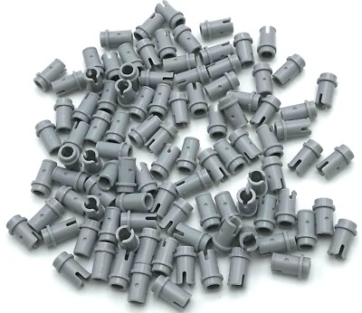 Lego 100 New Light Bluish Gray Technic Pin 1/2 Pieces